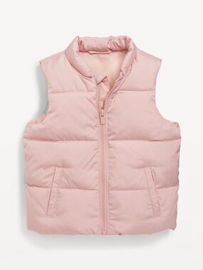 Bundle 3 for $15 Light Pink Puffer Vest Old Navy Size 5T Like New